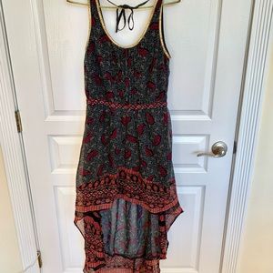 ecoté high/low lined sheer dress